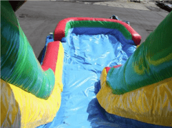 15ftH obstacle course green rental grand rapids michigan201 176 1 31'L - 15'H Obstacle Course Dual Lane Slide (Green) End Piece