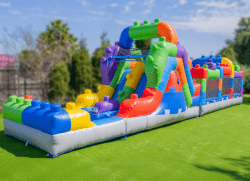 42ft lego obstacle course rental in grand rapids 1767461875 42'L Block Obstacle Course