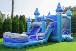 Ocean Blue Bounce House with Dual Lane Water Slide rental 17676274 1 Ocean Blue Bounce House with Dual Lane Water Slide