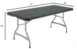black 6ft table rental grand rapids mi measurement 1767807026 6ft Black Table